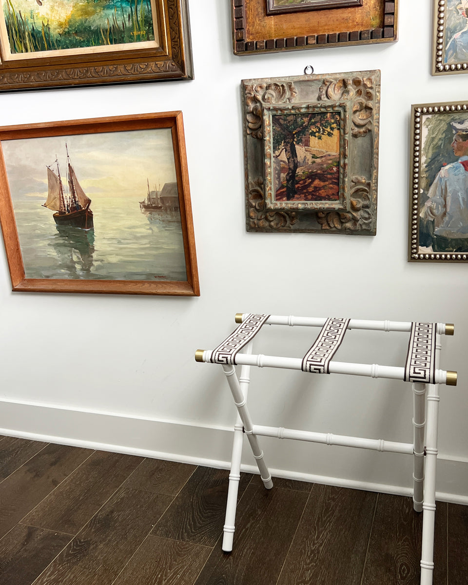 Sarah Bamboo Luggage Rack - Stay Luggage Racks